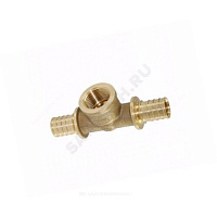 Тройник для PE-X бронза Дн 50х1х50 ВР RAUTITAN RX Rehau 13660311001 (11398121001) купить в интернет-магазине инженерного оборудования в Санкт-Петербурге