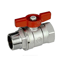 Кран шаровой латунь хром R254D Ду 25 Ру35 ВР/НР бабочка Giacomini R254X005 купить в интернет-магазине инженерного оборудования в Санкт-Петербурге