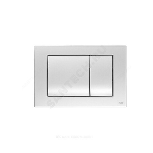 Кнопка для инсталляции Metal Dual хром матовый антивандальная OLI 656006 купить в интернет-магазине инженерного оборудования в Санкт-Петербурге