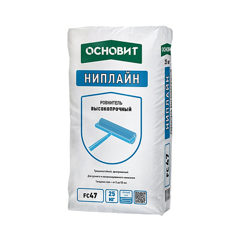 Ровнитель для пола Основит Ниплайн FC47 высокопрочный, 25 кг купить в интернет-магазине инженерного оборудования в Санкт-Петербурге
