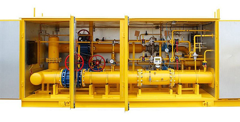 ПУРДГ пункты учета и редуцирования газа - модификация СГ-ТК-Д-2,5...6, Qmax=2,5...6 м³/ч, межосевое расст. 110 мм, Л-ПР, ПР-Л, 1¼" (1)