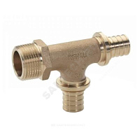 Тройник для PE-X бронза Дн 20х20х1/2 НР RAUTITAN RX+ Rehau 14564021001 купить в интернет-магазине инженерного оборудования в Санкт-Петербурге
