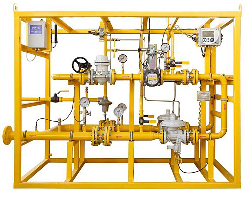 ПУРДГ пункты учета и редуцирования газа - модификация СГ-ТК-Д-2,5...6, Qmax=2,5...6 м³/ч, межосевое расст. 110 мм, Л-ПР, ПР-Л, 1¼" (1)