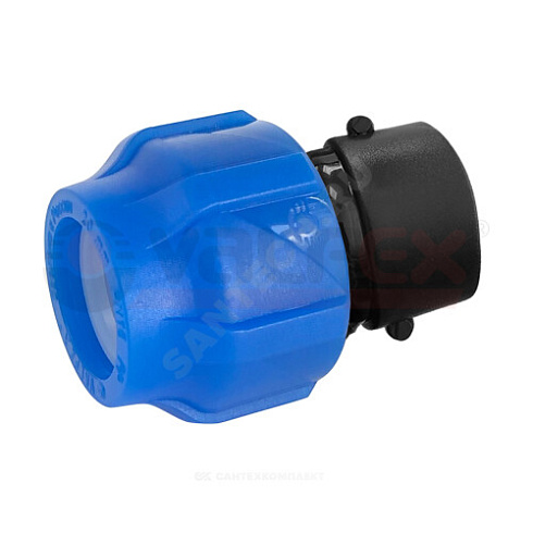 Муфта компрессионная ПЭ ВР Дн 25х1/2 Ру16 VALFEX 121001225012 купить в интернет-магазине инженерного оборудования в Санкт-Петербурге