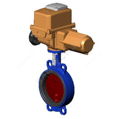 Затвор дисковый поворотный чугун VPI4448-B24EP Ду 300 Ру16 межфл с эл/приводом BERNARD 230В диск чугун манжета EPDM Tecofi VPI4448-B24EP0300 купить в интернет-магазине инженерного оборудования в Санкт-Петербурге
