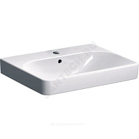 Умывальник мебельный Smyle Square 60 белый Geberit 500.229.01.1. купить в интернет-магазине инженерного оборудования в Санкт-Петербурге