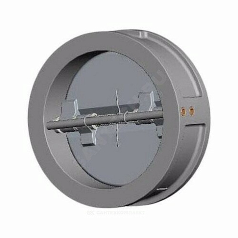 Клапан обратный нерж 2/створ CB6450 Ду 150 Ру25 Тмакс=200 оС межфл створки нерж Tecofi CB6450-0150 купить в интернет-магазине инженерного оборудования в Санкт-Петербурге