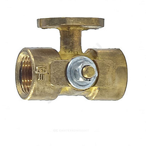 Кран для манометра 3-ходовой латунь 11б38бк/11б18бк Ду 15 Ру16 ВР G1/2-М20х1,5 без рукоятки с фланцем ВИПРА КПТ 3.05.00 купить в интернет-магазине инженерного оборудования в Санкт-Петербурге