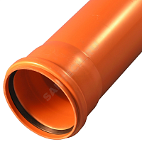 Труба PP-B с раструбом коричневая Дн 160х4,9 б/нап SN4 L=0,5м в/к VALFEX 301600050 купить в интернет-магазине инженерного оборудования в Санкт-Петербурге