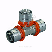 Тройник МП латунь пресс Дн 20 S-PRESS PLUS Uponor 1070561 (1014976) купить в интернет-магазине инженерного оборудования в Санкт-Петербурге