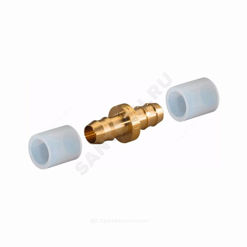 Муфта для PE-X латунь Дн 9,9 в/к кольцо Minitec Uponor 1005264 купить в интернет-магазине инженерного оборудования в Санкт-Петербурге