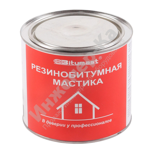 Мастика резинобитумная Битумаст, металлическое ведро, 2 л купить в интернет-магазине инженерного оборудования в Санкт-Петербурге