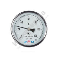 Термометр биметаллический осевой Дк80 L=100мм 120С БТ-1-80 ЭКОМЕРА купить в интернет-магазине инженерного оборудования в Санкт-Петербурге
